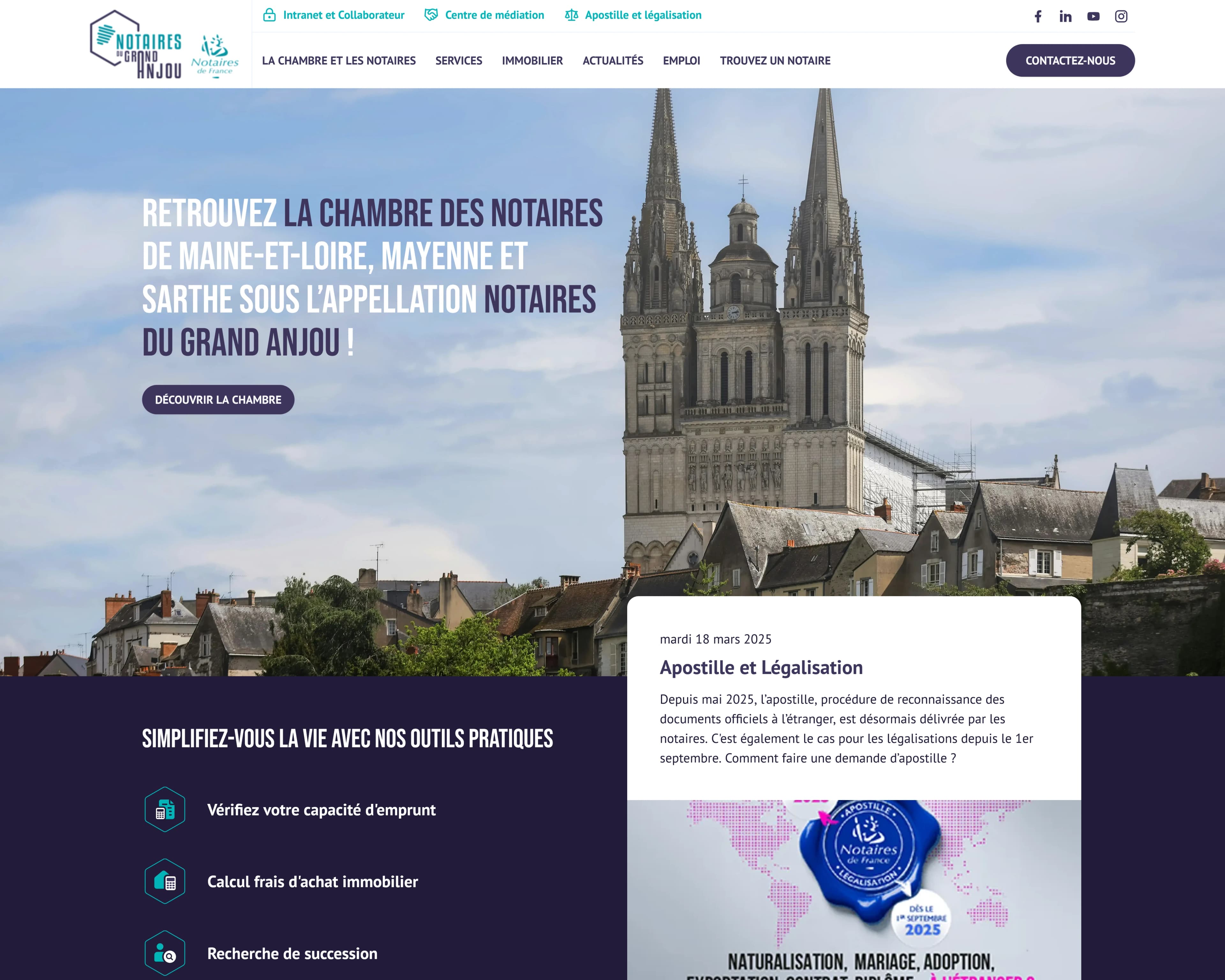 Projet Notaire - capture 1